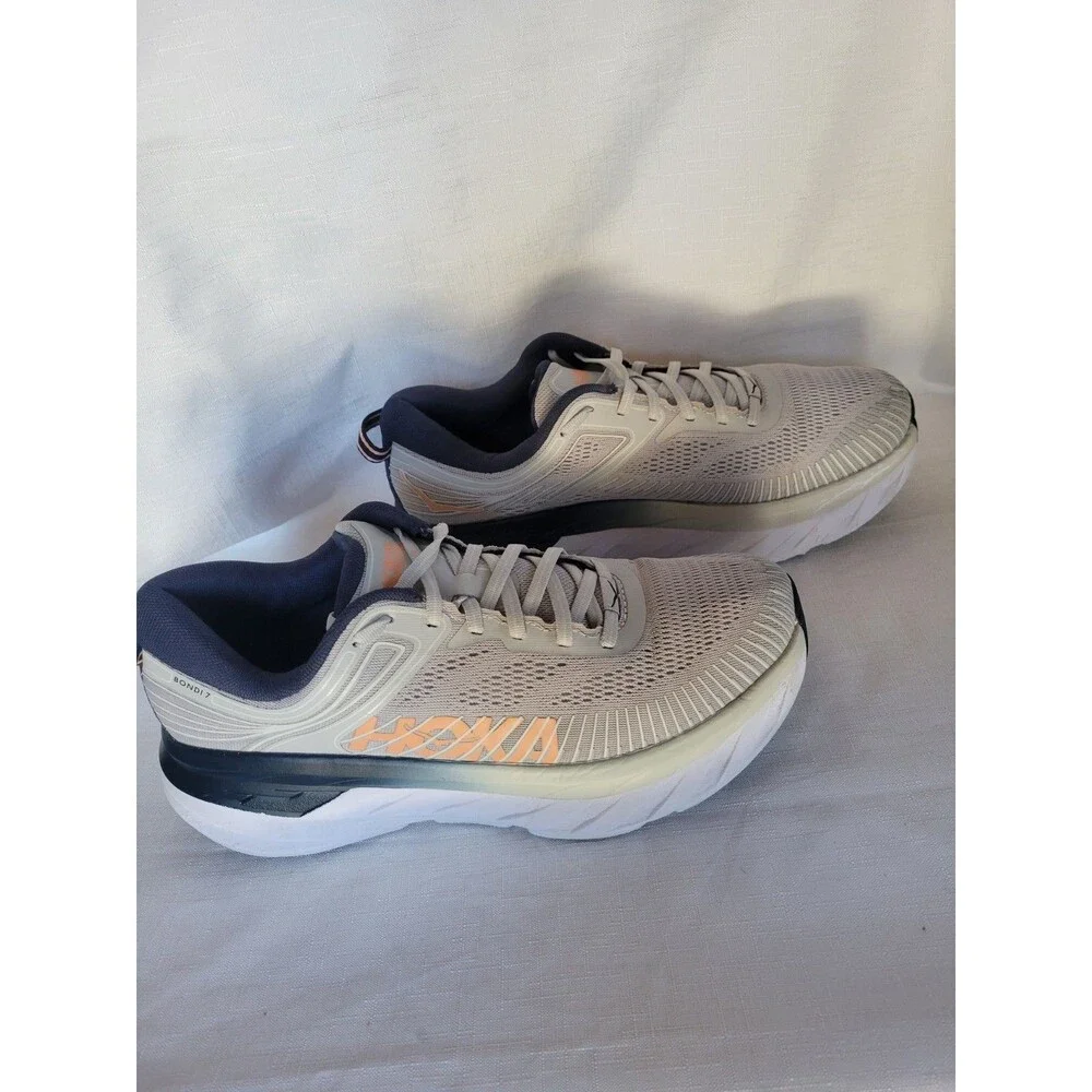 Hoka One Bondi 7 Women's Size 10. Lunar Rock Running Sneakers 1110519-LRBI